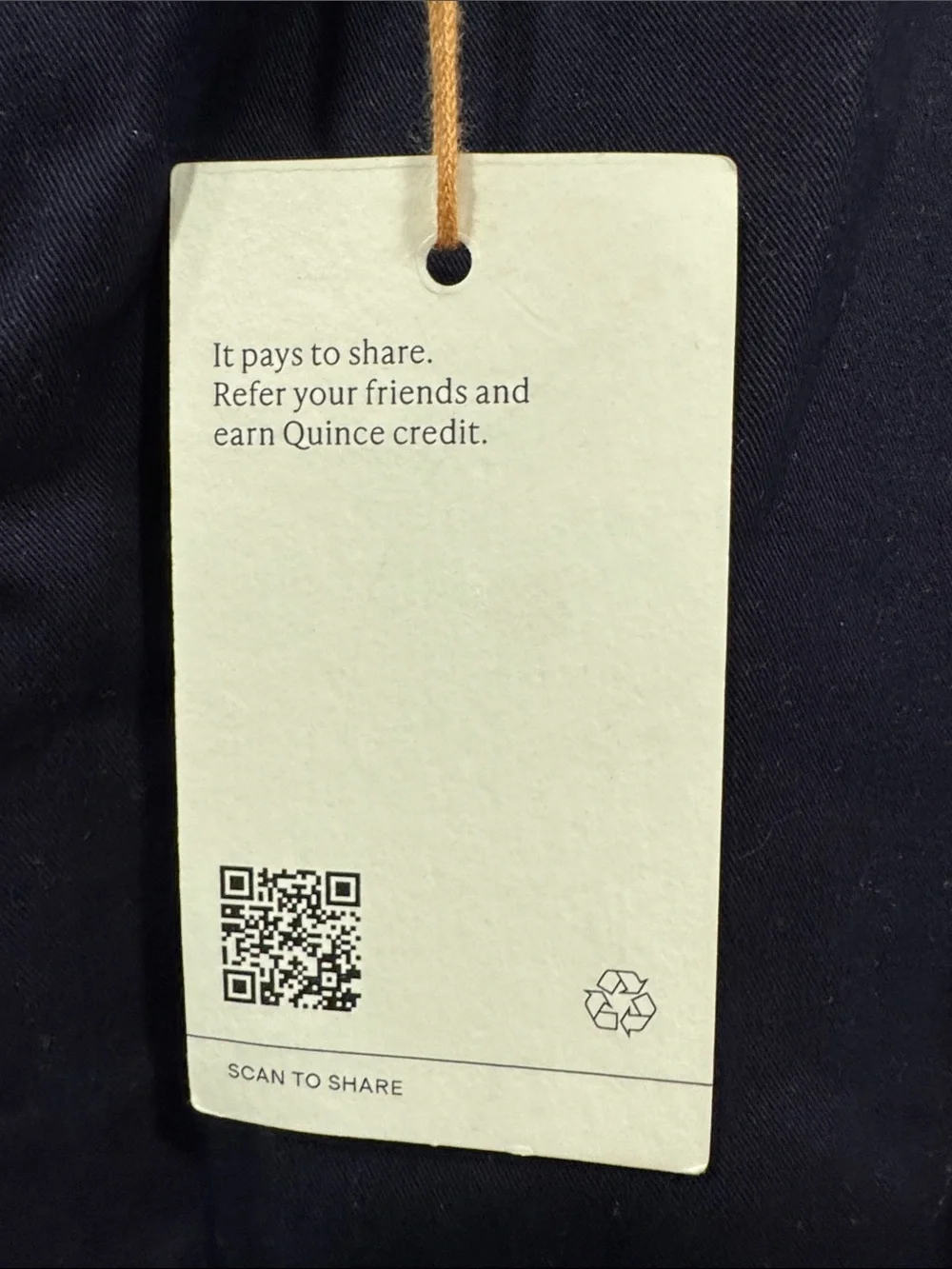 Quince Navy Pants